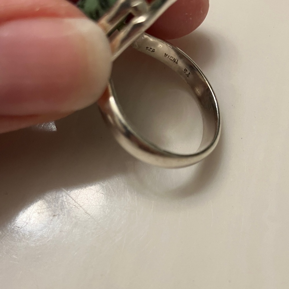 Sterling Silver Ruby Zoisite Ring - image 5
